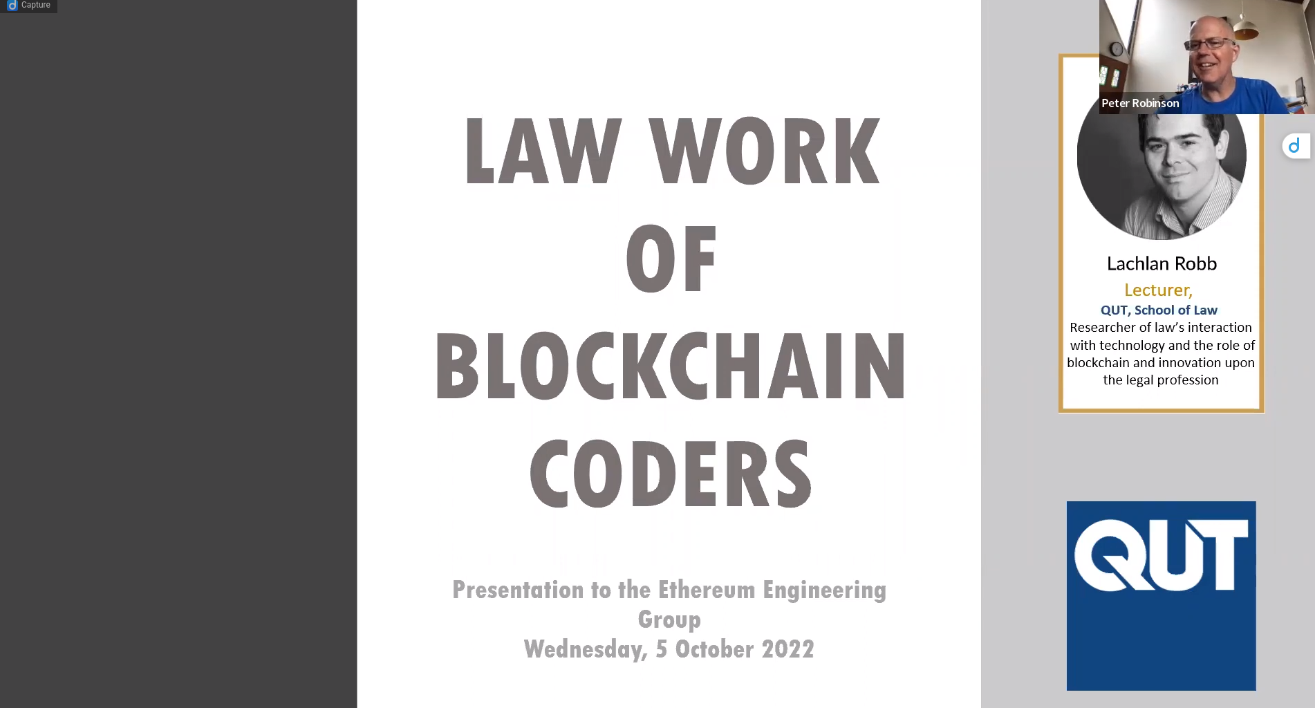 Law work of blockchains coders